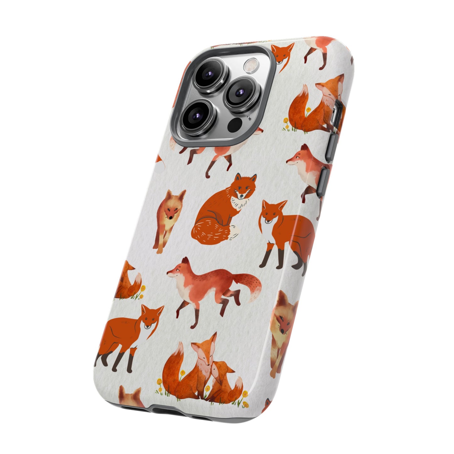 Foxes Wallpaper Phone Case | iPhone 15 Plus/ Pro, 14, 13, 12| Google Pixel 7, Pro, 5| Samsung Galaxy S23 All Major Phone Models