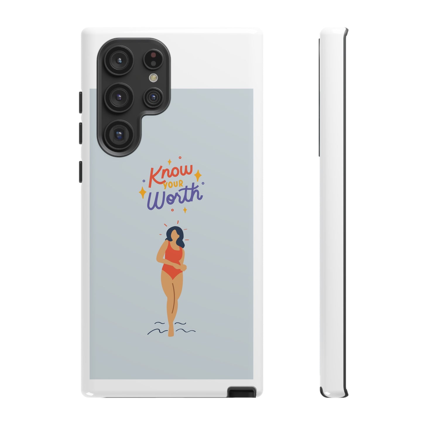 Know Your Worth Phone Case | iPhone 15 Plus/ Pro, 14, 13, 12| Google Pixel 7, Pro, 5| Samsung Galaxy S23 All Major Phone Models