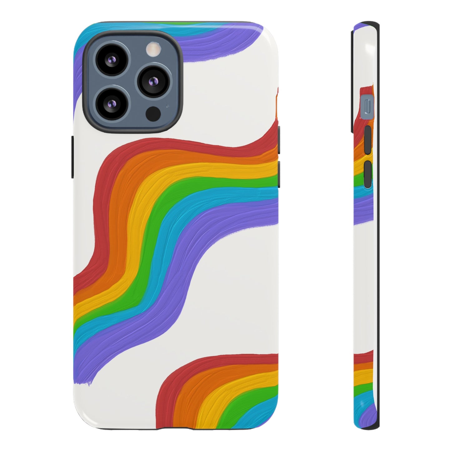 Rainbow Wallpaper Phone Case | iPhone 15 Plus/ Pro, 14, 13, 12| Google Pixel 7, Pro, 5| Samsung Galaxy S23 All Major Phone Models