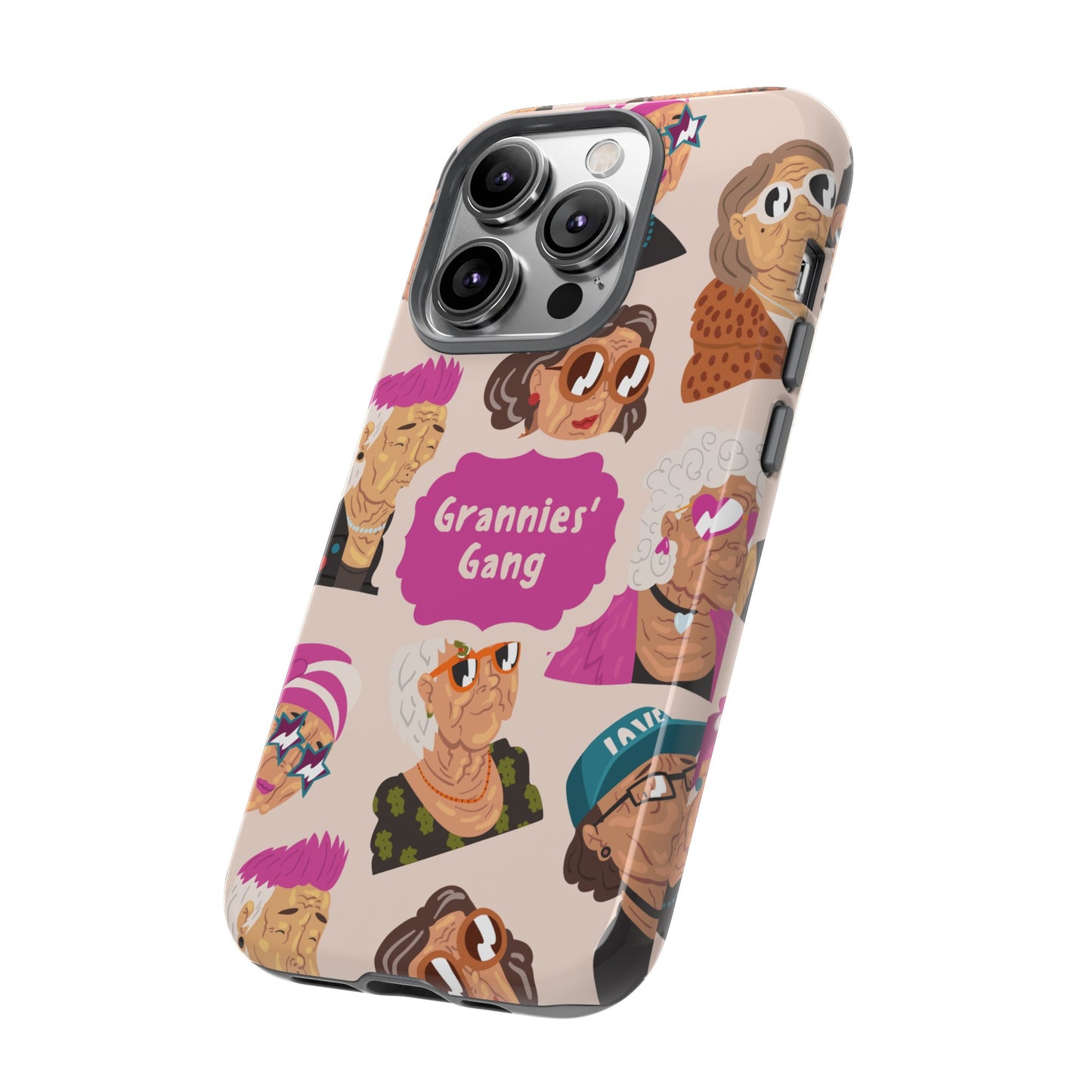 Grannies' Gang Wallpaper Phone Case | iPhone 15 Plus/ Pro, 14, 13, 12| Google Pixel 7, Pro, 5| Samsung Galaxy S23 All Major Phone Models