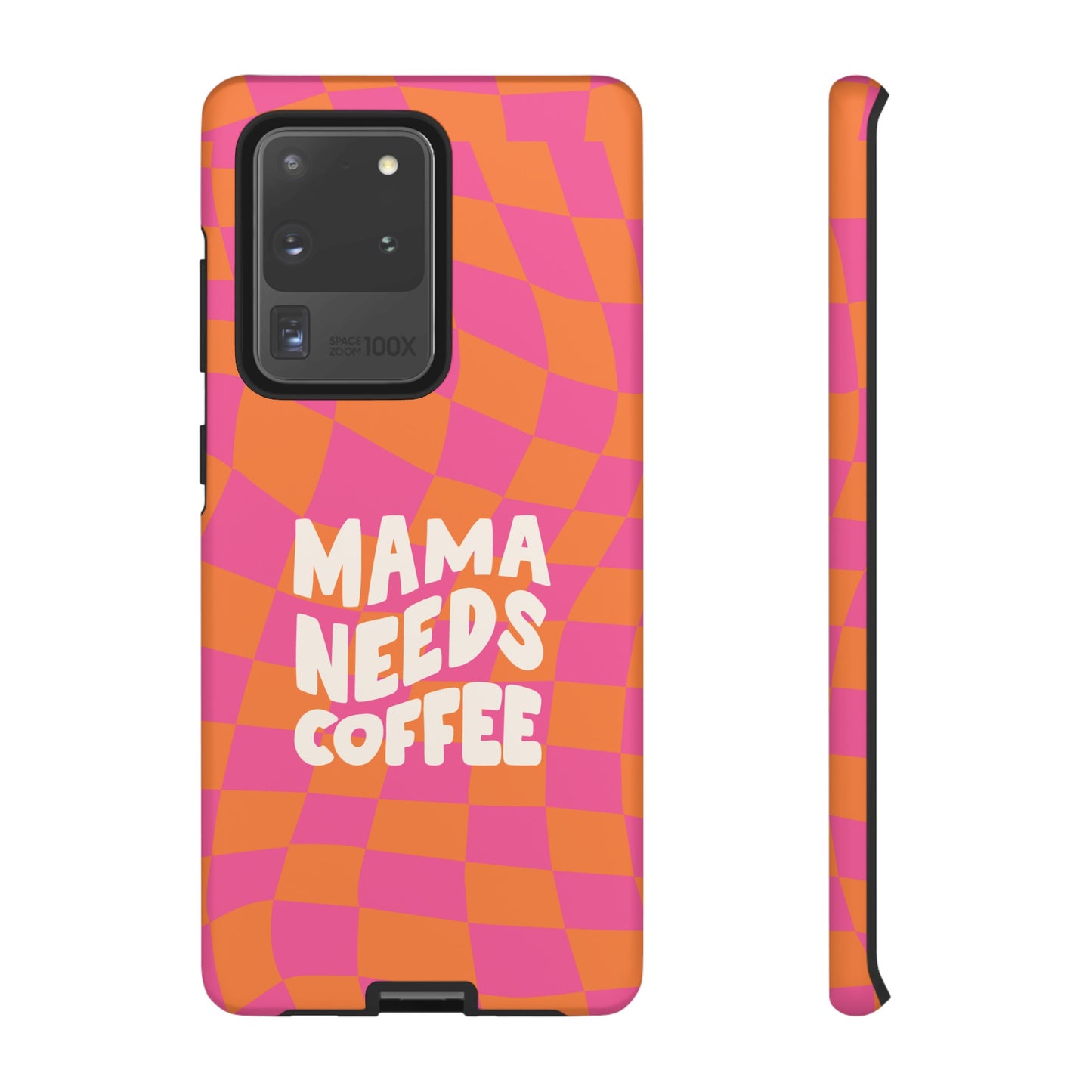 Mama Needs Coffee Wallpaper Phone Case | iPhone 15 Plus/ Pro, 14, 13, 12| Google Pixel 7, Pro, 5| Samsung Galaxy S23 All Major Phone Models