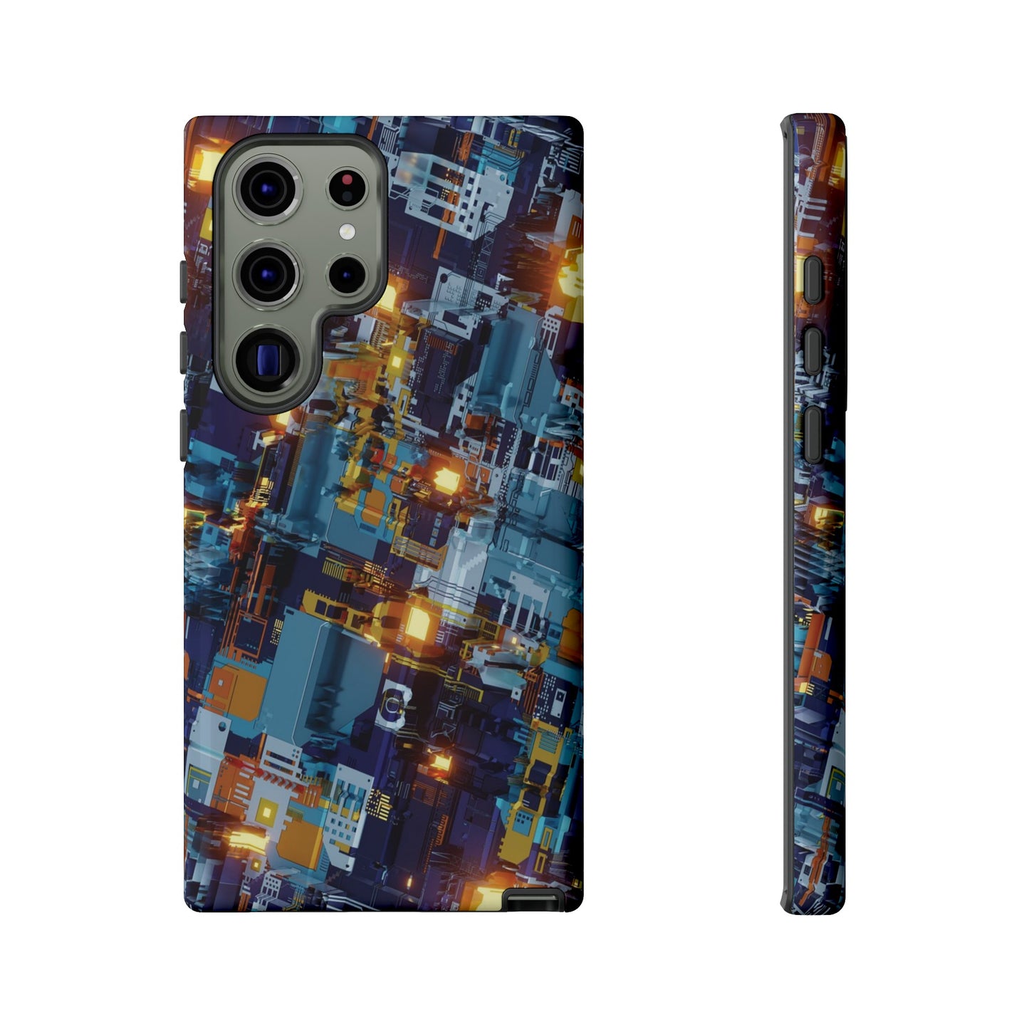 Computer Circuit Board Wallpaper Phone Case | iPhone 15 Plus/ Pro, 14, 13, 12| Google Pixel 7, Pro, 5| Samsung Galaxy S23 All Major Phone Models