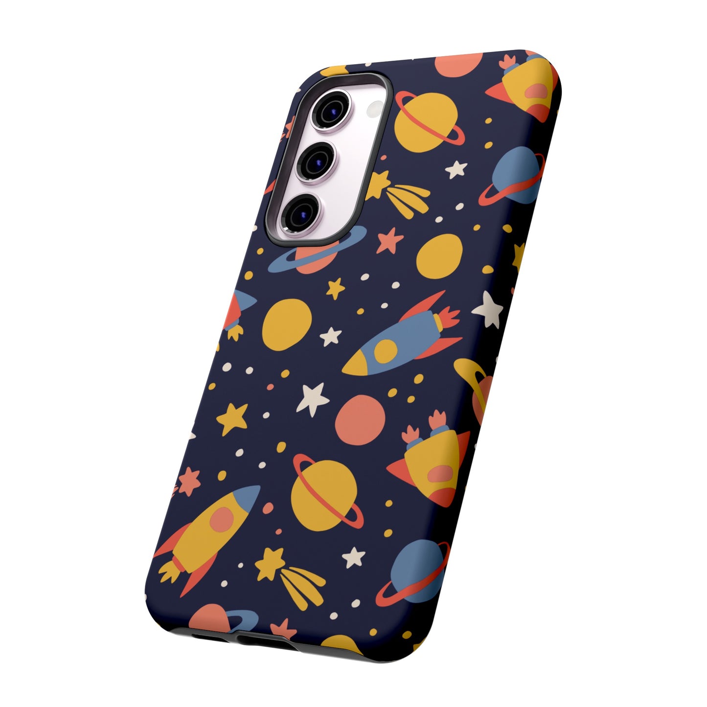 Cartoon Space Wallpaper Phone Case | iPhone 15 Plus/ Pro, 14, 13, 12| Google Pixel 7, Pro, 5| Samsung Galaxy S23 All Major Phone Models