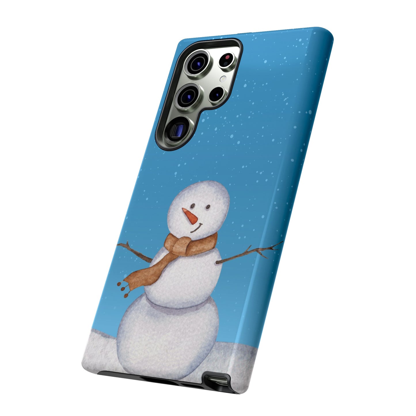 Snowman Wallpaper Phone Case | iPhone 15 Plus/ Pro, 14, 13, 12| Google Pixel 7, Pro, 5| Samsung Galaxy S23 All Major Phone Models