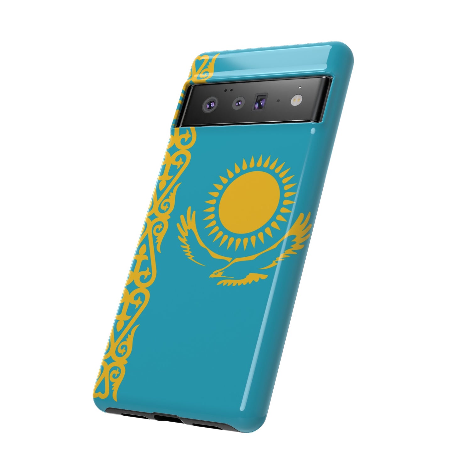 Kazakhstan Flag Phone Case | iPhone 15 Plus/ Pro, 14, 13, 12| Google Pixel 7, Pro, 5| Samsung Galaxy S23 All Major Phone Models