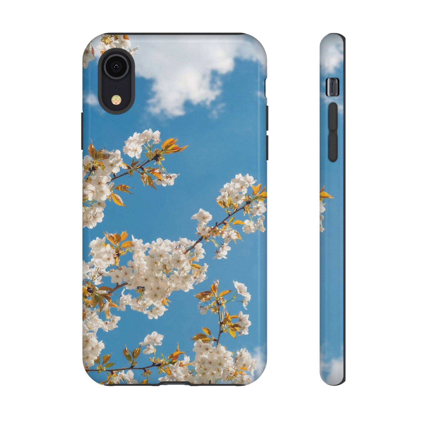 White Blossom Wallpaper Phone Case | iPhone 15 Plus/ Pro, 14, 13, 12| Google Pixel 7, Pro, 5| Samsung Galaxy S23 All Major Phone Models