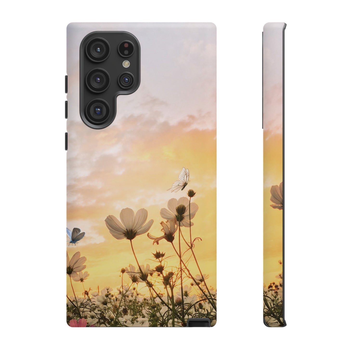 Flowers At Sunset Wallpaper Phone Case | iPhone 15 Plus/ Pro, 14, 13, 12| Google Pixel 7, Pro, 5| Samsung Galaxy S23 All Major Phone Models