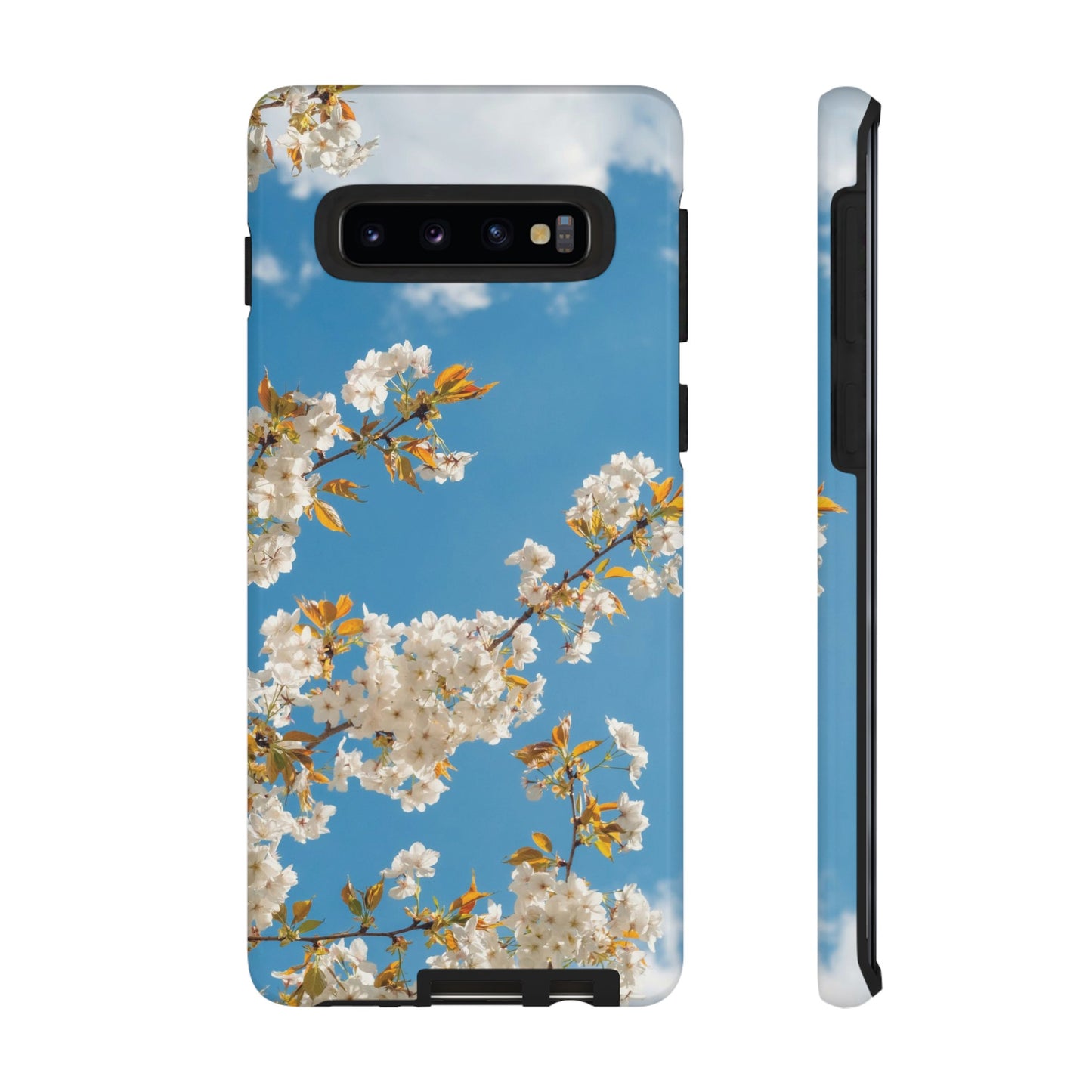 White Blossom Wallpaper Phone Case | iPhone 15 Plus/ Pro, 14, 13, 12| Google Pixel 7, Pro, 5| Samsung Galaxy S23 All Major Phone Models