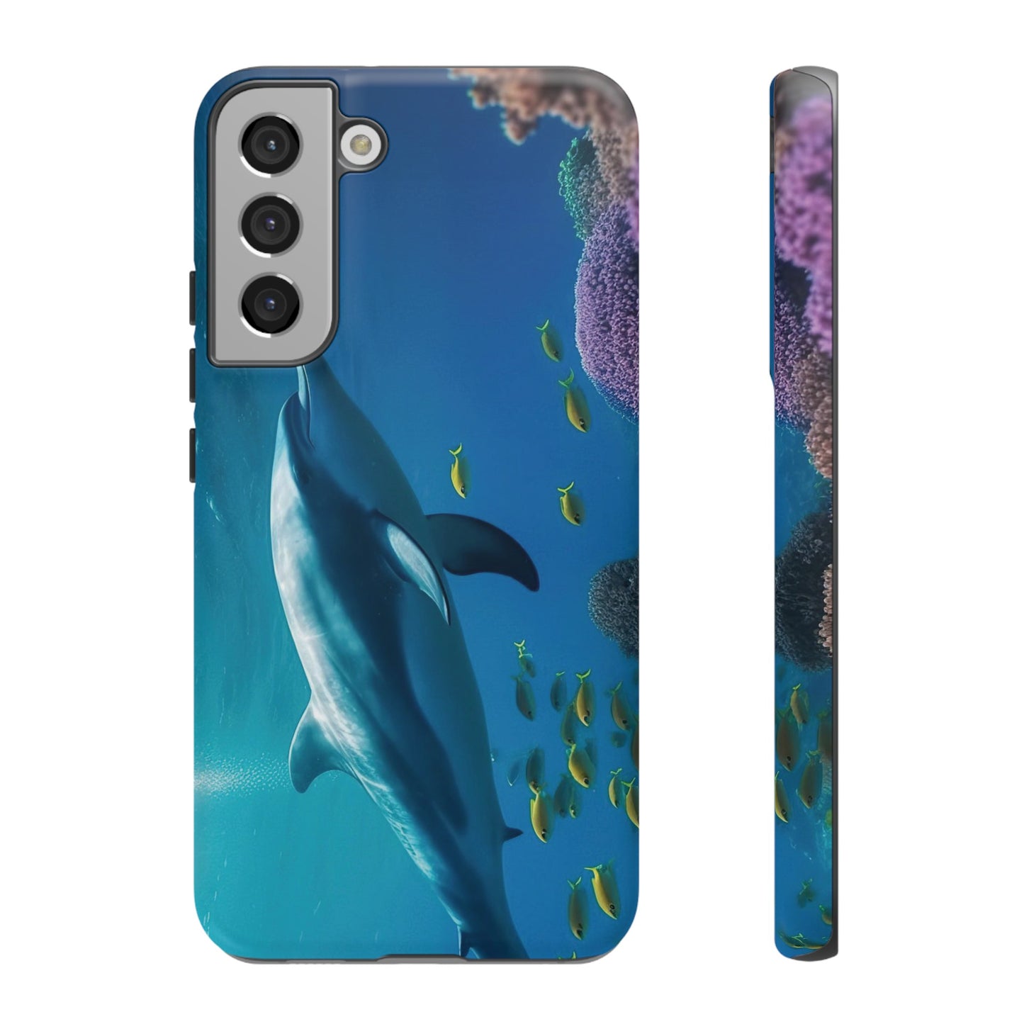 Dolphin Wallpaper Phone Case | iPhone 15 Plus/ Pro, 14, 13, 12| Google Pixel 7, Pro, 5| Samsung Galaxy S23 All Major Phone Models