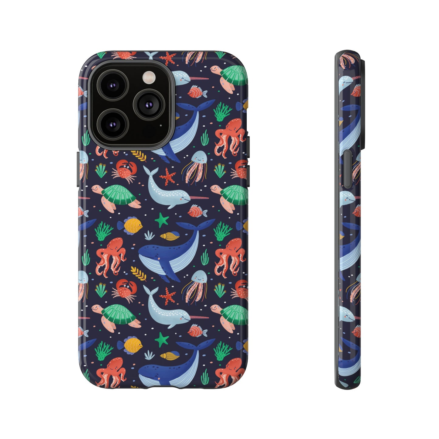 Sea Creatures Wallpaper Phone Case | iPhone 15 Plus/ Pro, 14, 13, 12| Google Pixel 7, Pro, 5| Samsung Galaxy S23 All Major Phone Models