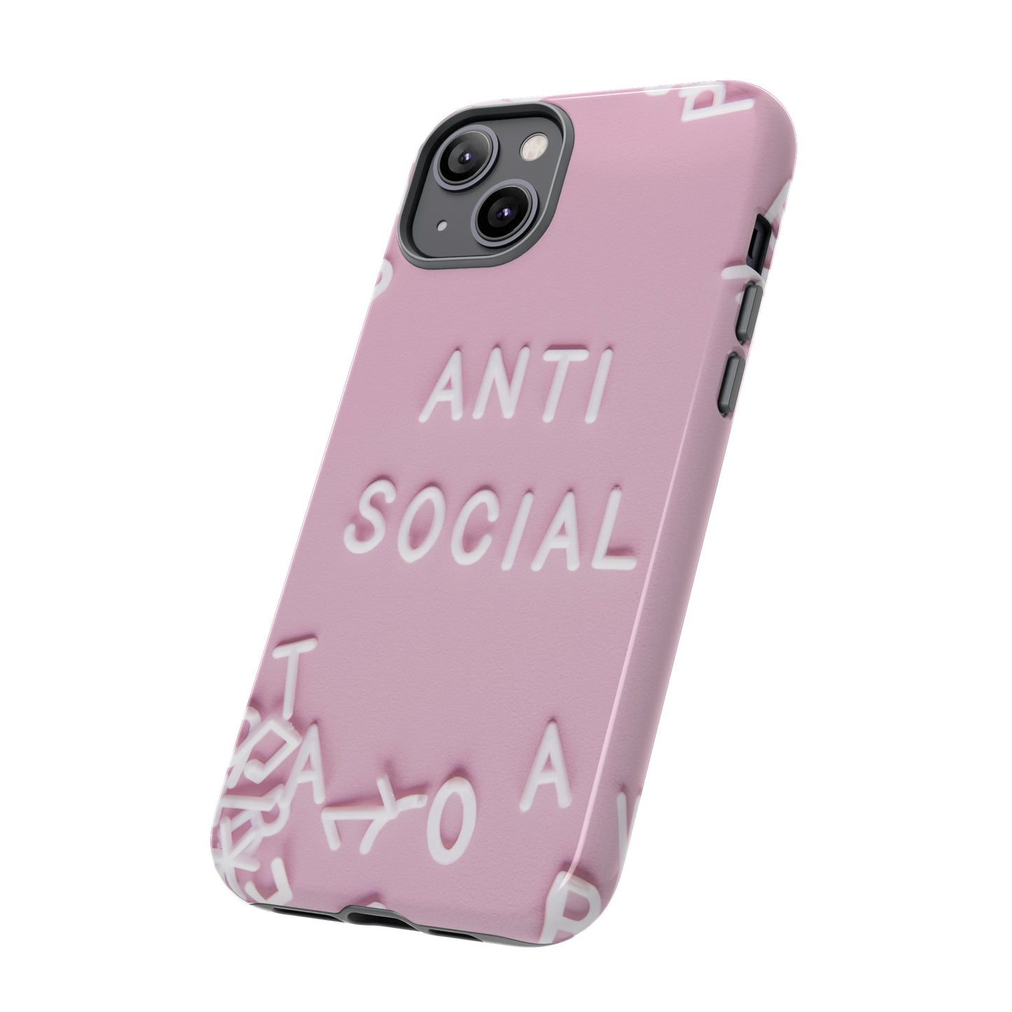 Anti Social Phone Case | iPhone 15 Plus/ Pro, 14, 13, 12| Google Pixel 7, Pro, 5| Samsung Galaxy S23 All Major Phone Models