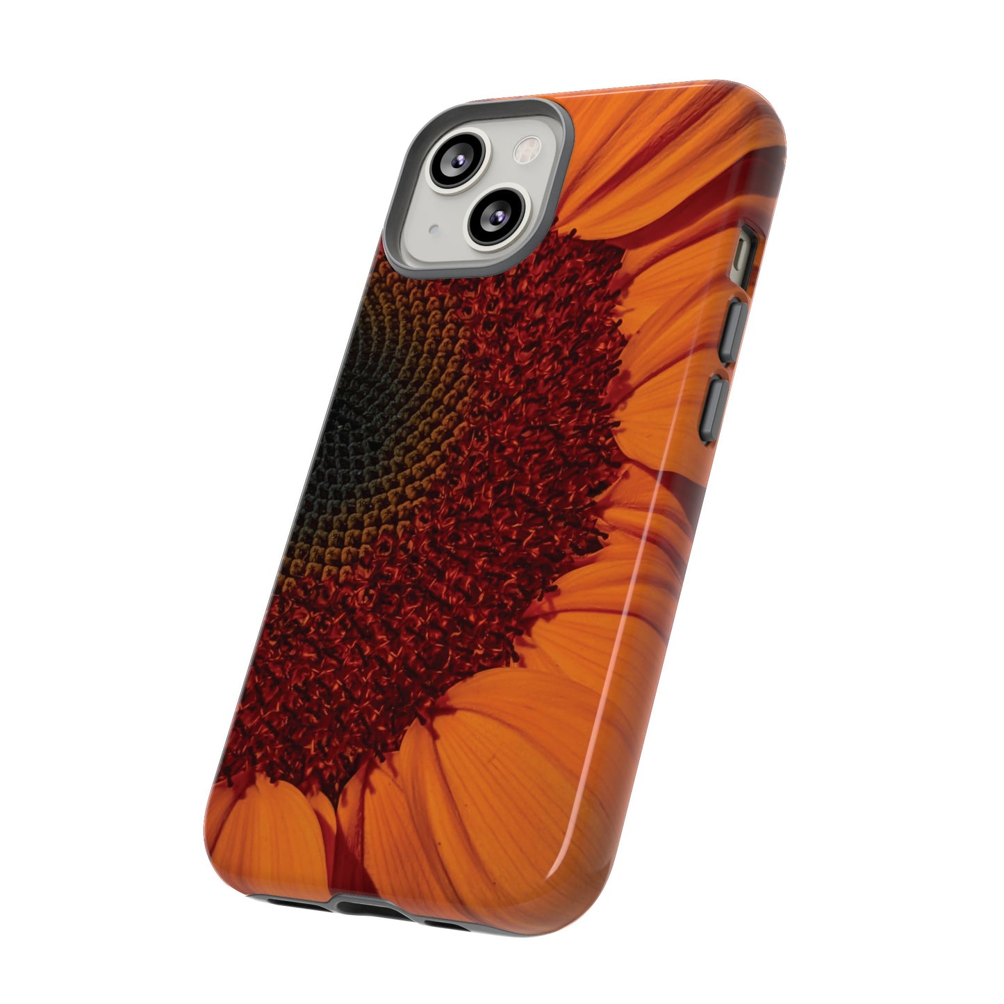 Orange Sunflower Wallpaper Phone Case | iPhone 15 Plus/ Pro, 14, 13, 12| Google Pixel 7, Pro, 5| Samsung Galaxy S23 All Major Phone Models