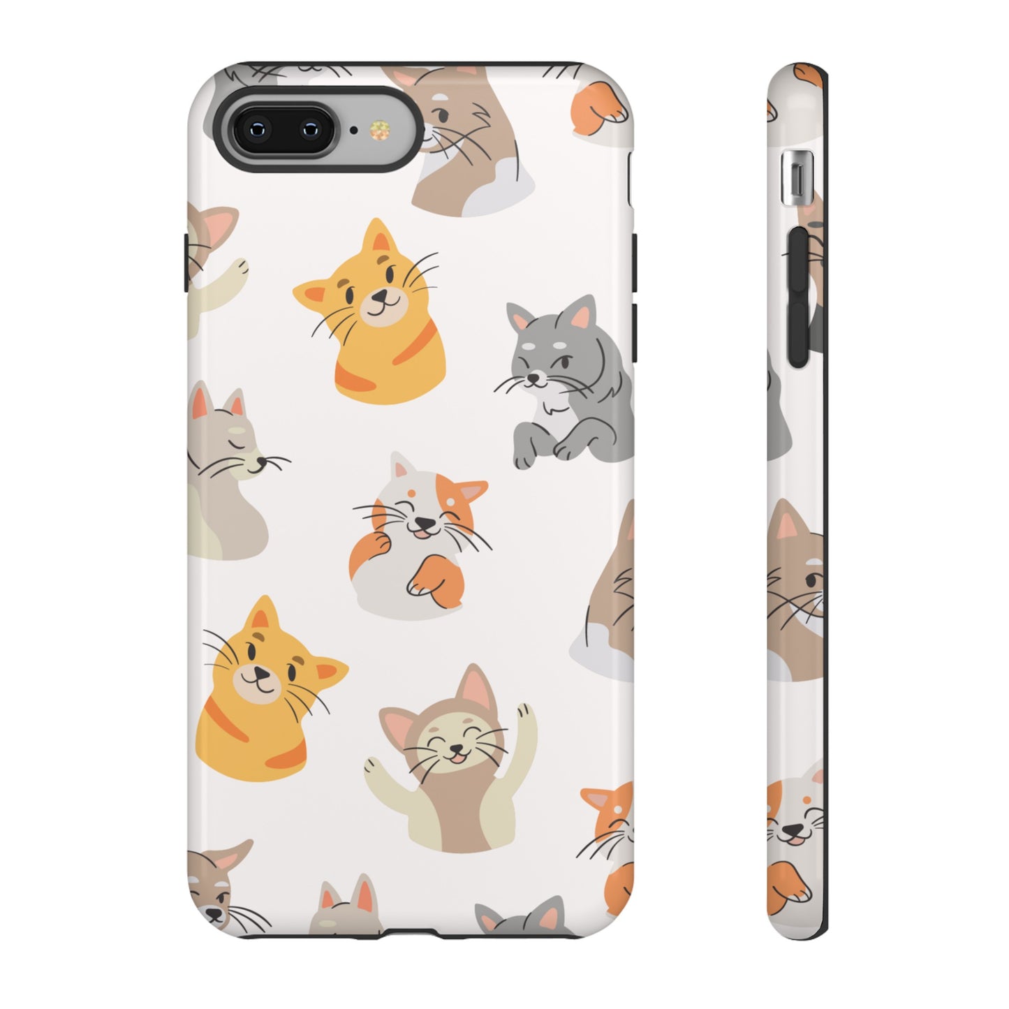 Adorable Cats Wallpaper Phone Case | iPhone 15 Plus/ Pro, 14, 13, 12| Google Pixel 7, Pro, 5| Samsung Galaxy S23 All Major Phone Models