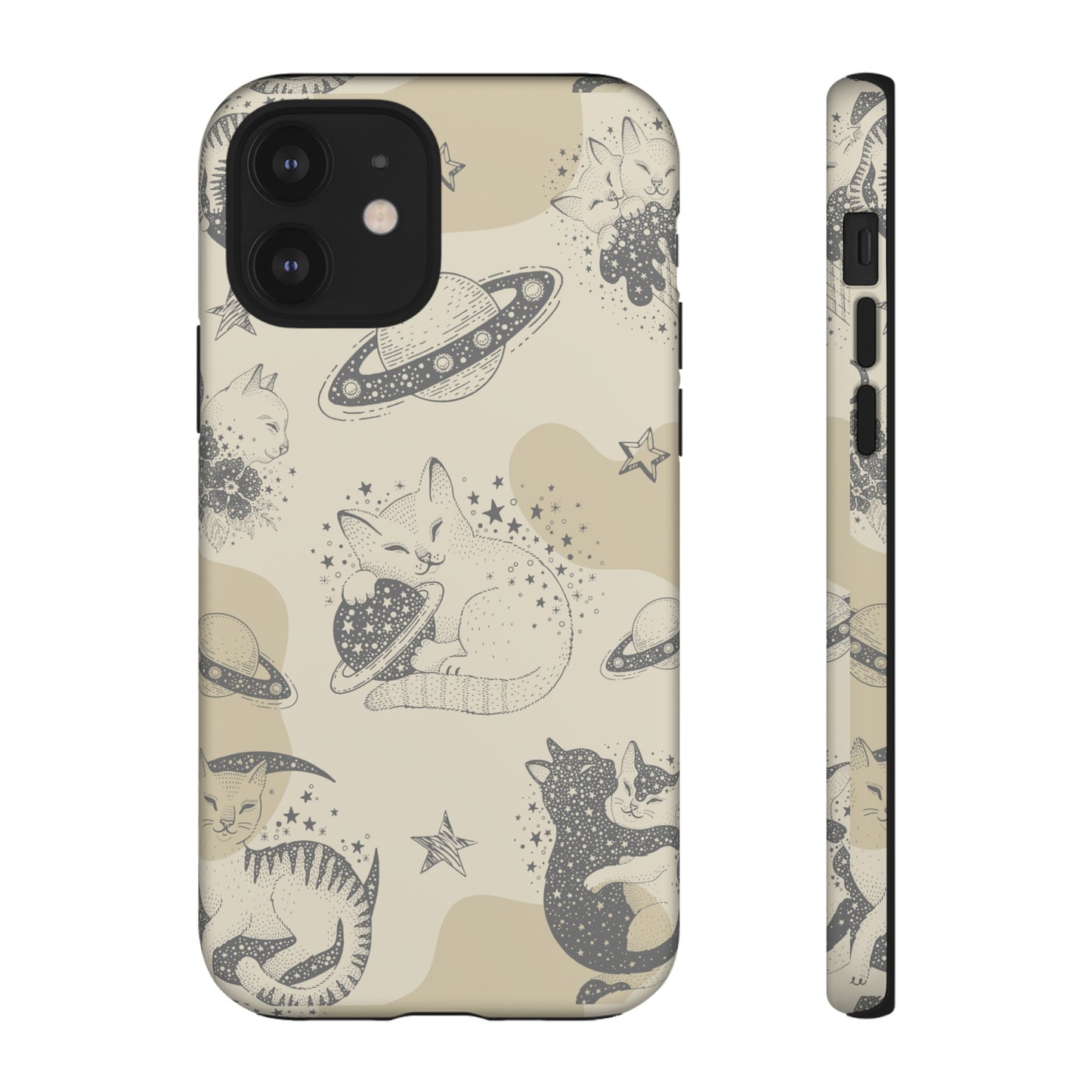 Floating Cosmic Cat Comfort Phone Case | iPhone 15 Plus/ Pro, 14, 13, 12| Google Pixel 7, Pro, 5| Samsung Galaxy S23 All Major Phone Models