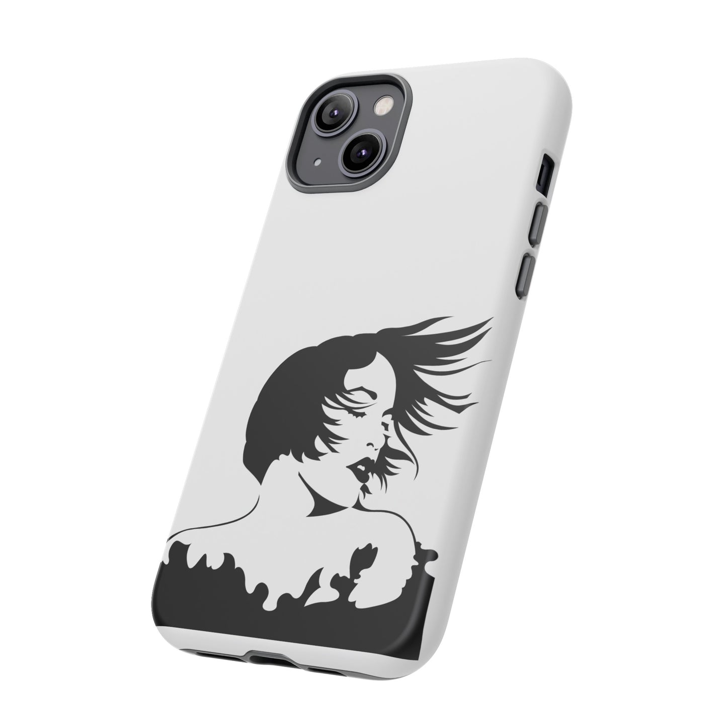 Woman In The Wind Phone Case | iPhone 15 Plus/ Pro, 14, 13, 12| Google Pixel 7, Pro, 5| Samsung Galaxy S23 All Major Phone Models