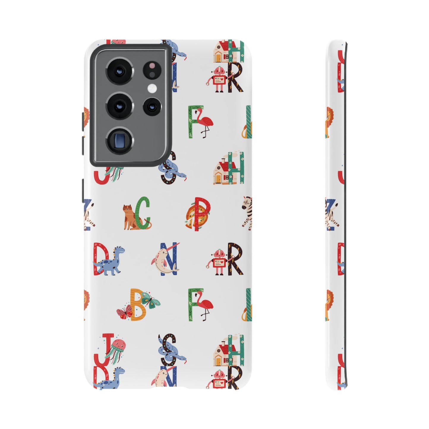 Alphabet Wallpaper Phone Case| iPhone 15 Plus/ Pro, 14, 13, 12| Google Pixel 7, Pro, 5| Samsung Galaxy S23 All Major Phone Models