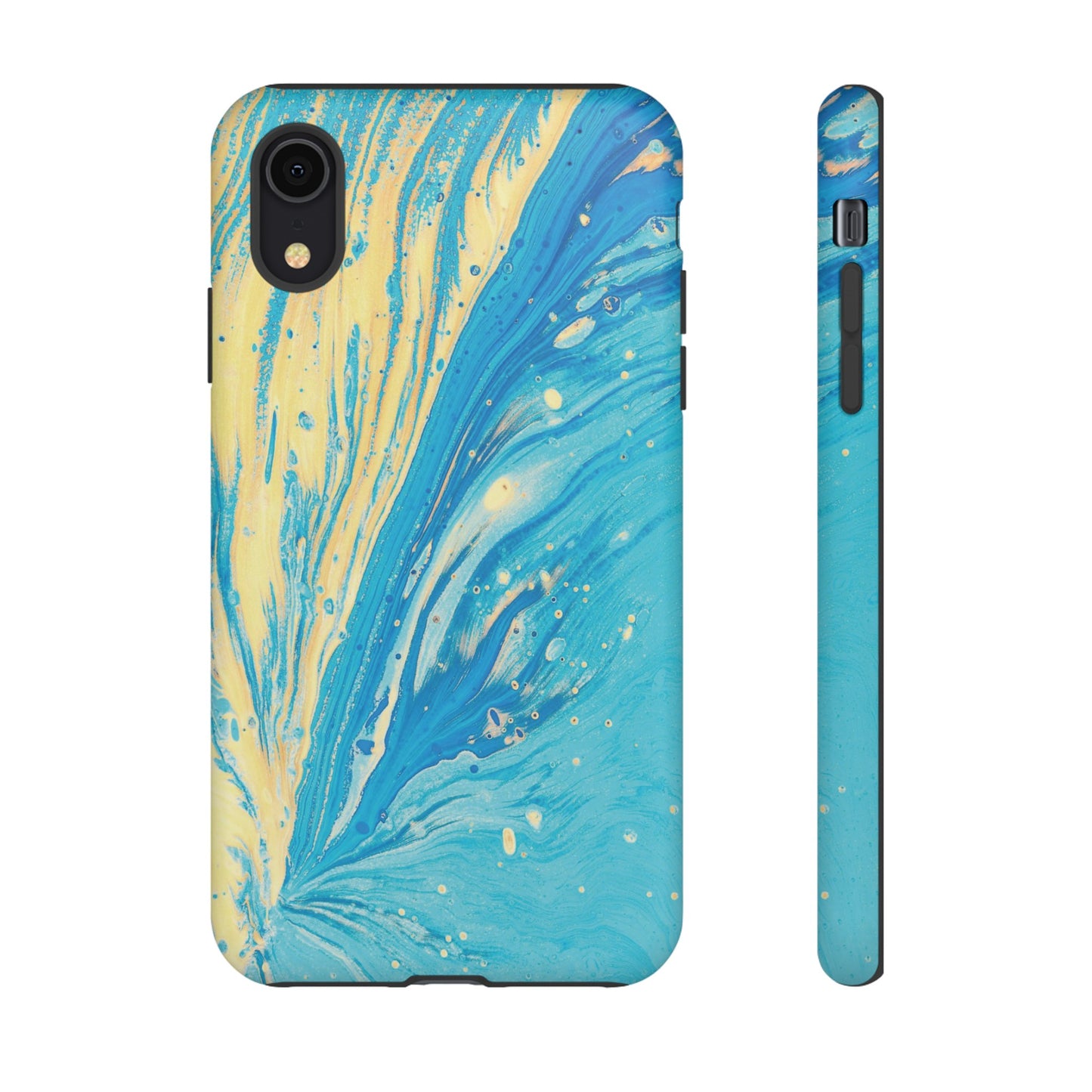 Fan of Yellow & Blue Paint Phone Case | iPhone 15 Plus/ Pro, 14, 13, 12| Google Pixel 7, Pro, 5| Samsung Galaxy S23 All Major Phone Models