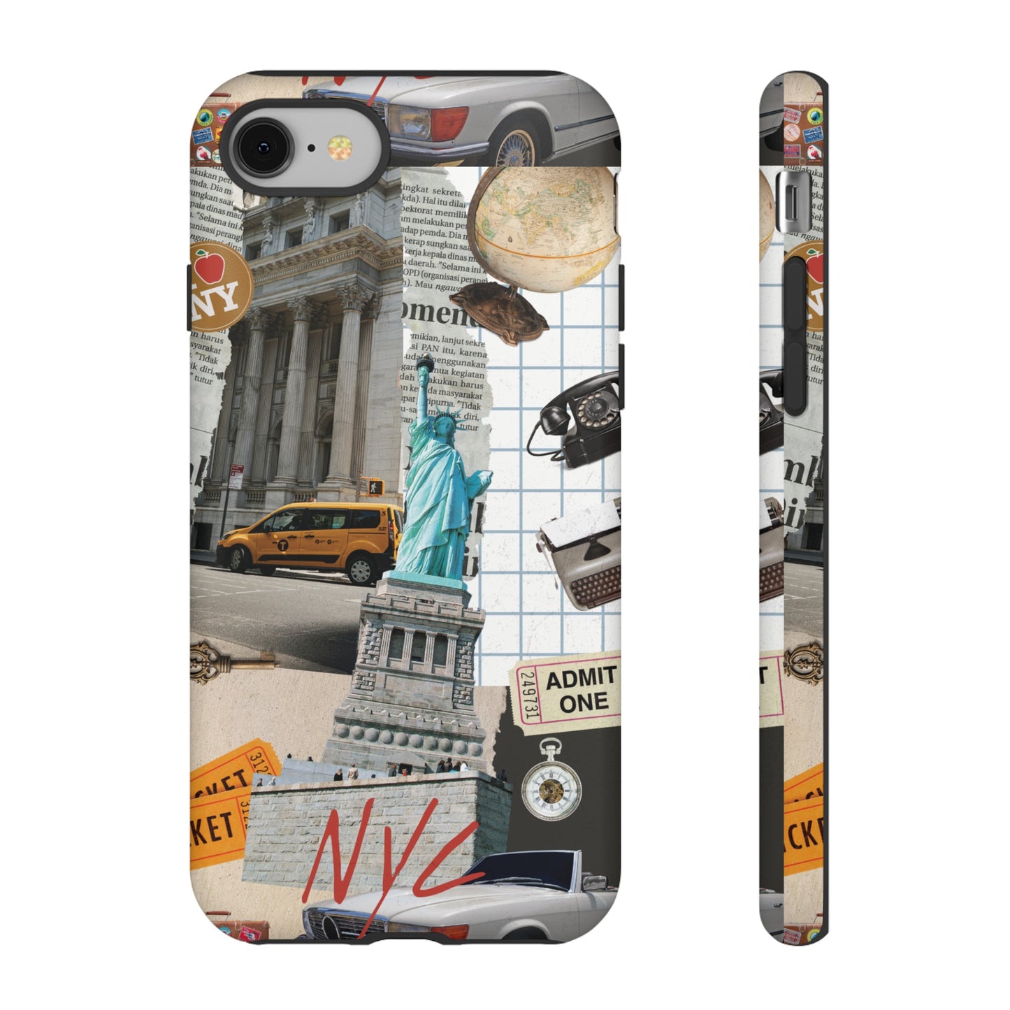 New York City Collage Wallpaper Phone Case | iPhone 15 Plus/ Pro, 14, 13, 12| Google Pixel 7, Pro, 5| Samsung Galaxy S23 All Major Phone Models