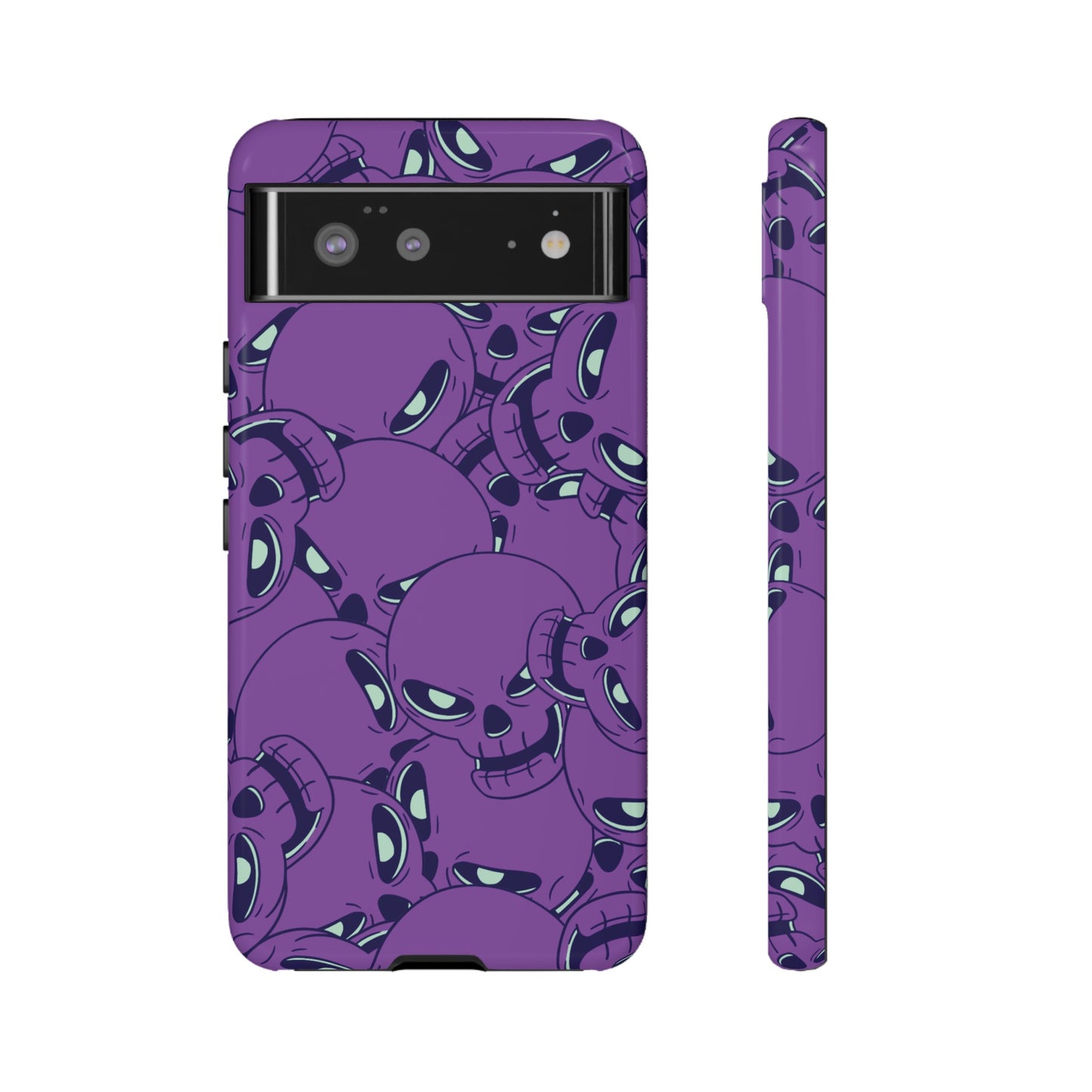 Glowing Skulls Wallpaper Phone Case | iPhone 15 Plus/ Pro, 14, 13, 12| Google Pixel 7, Pro, 5| Samsung Galaxy S23 All Major Phone Models