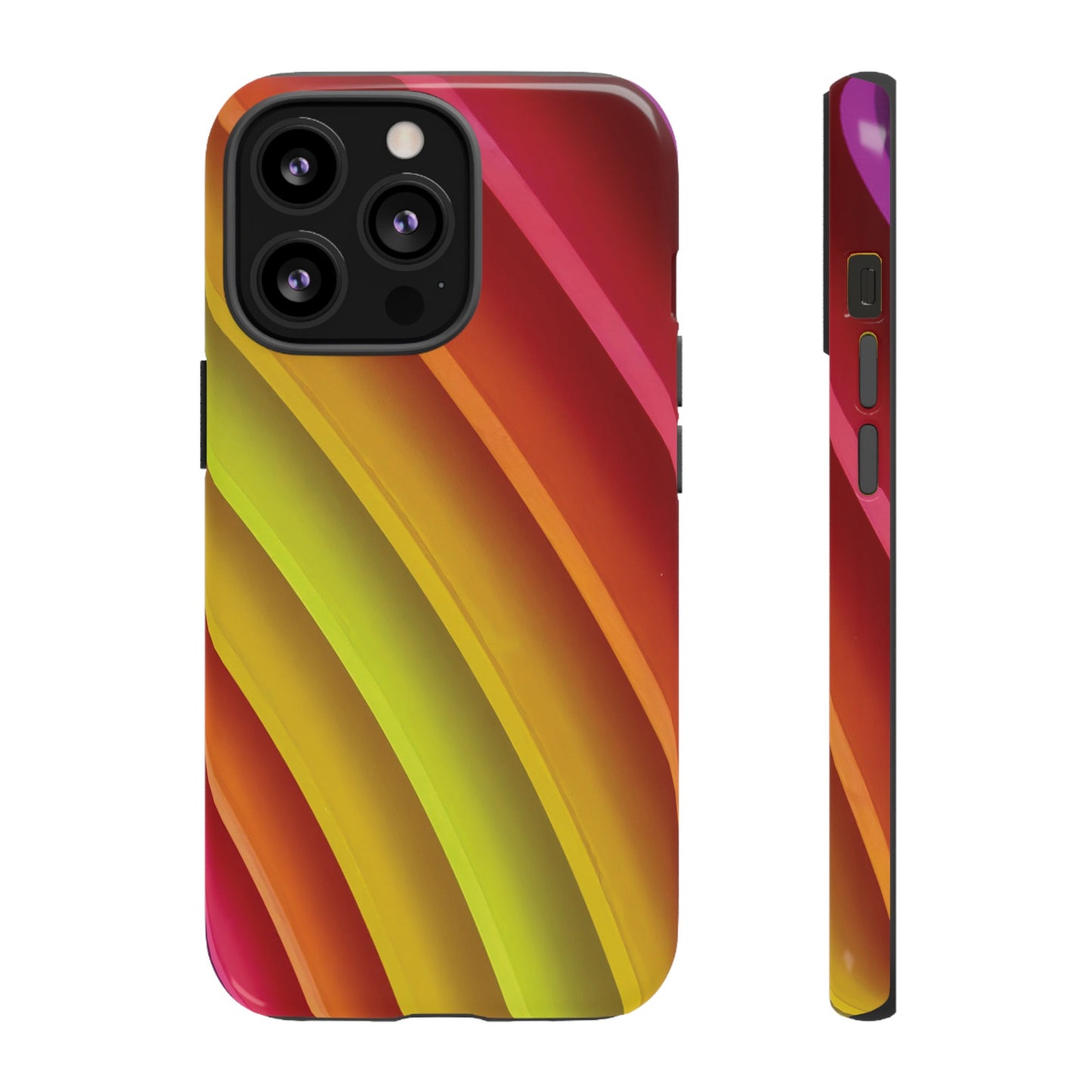 Curved Colourful Wallpaper Phone Case | iPhone 15 Plus/ Pro, 14, 13, 12| Google Pixel 7, Pro, 5| Samsung Galaxy S23 All Major Phone Models