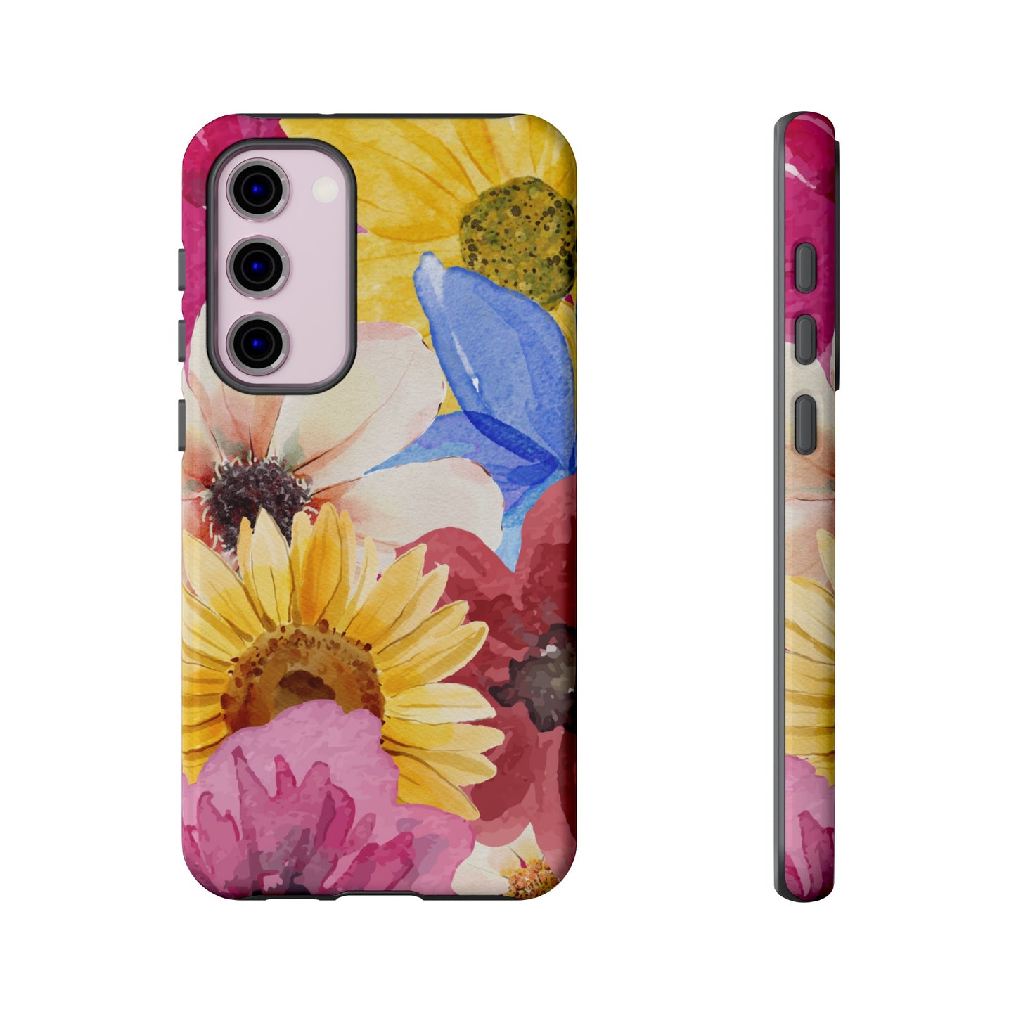 Overlapping Flowers Wallpaper Phone Case | iPhone 15 Plus/ Pro, 14, 13, 12| Google Pixel 7, Pro, 5| Samsung Galaxy S23 All Major Phone Models