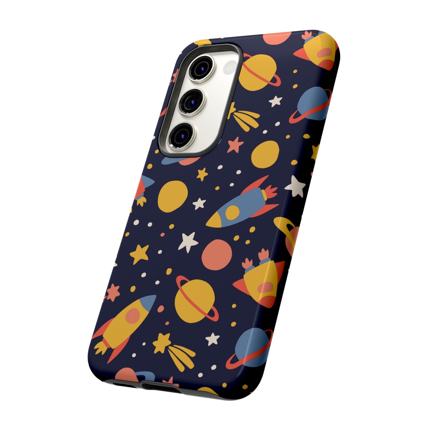 Cartoon Space Wallpaper Phone Case | iPhone 15 Plus/ Pro, 14, 13, 12| Google Pixel 7, Pro, 5| Samsung Galaxy S23 All Major Phone Models