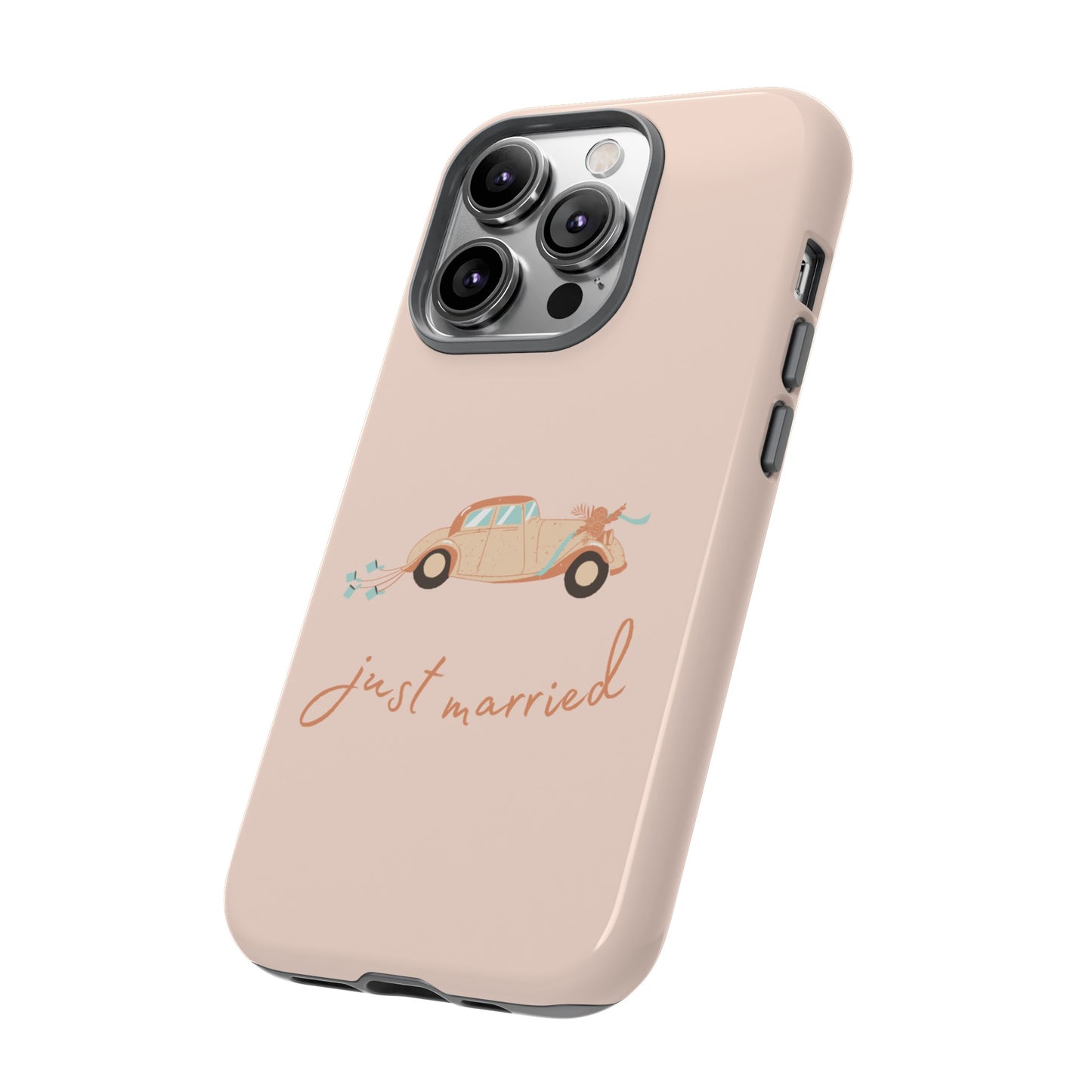 Just Married Phone Case | iPhone 15 Plus/ Pro, 14, 13, 12| Google Pixel 7, Pro, 5| Samsung Galaxy S23 All Major Phone Models