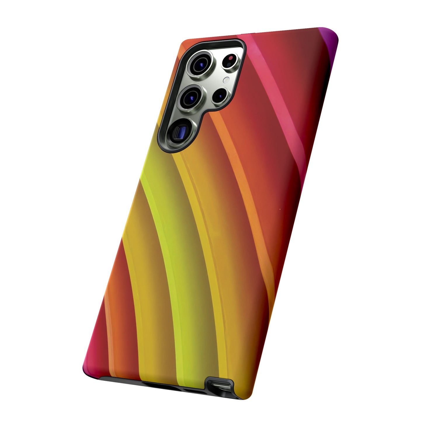 Curved Colourful Wallpaper Phone Case | iPhone 15 Plus/ Pro, 14, 13, 12| Google Pixel 7, Pro, 5| Samsung Galaxy S23 All Major Phone Models