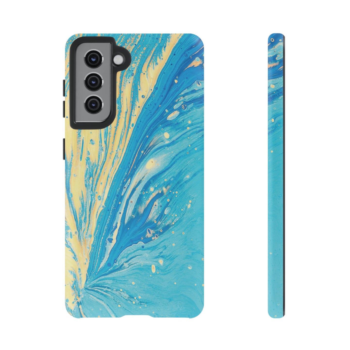 Fan of Yellow & Blue Paint Phone Case | iPhone 15 Plus/ Pro, 14, 13, 12| Google Pixel 7, Pro, 5| Samsung Galaxy S23 All Major Phone Models