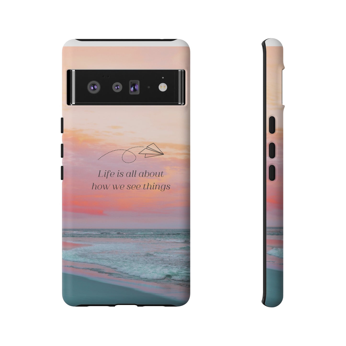 Thoughts at Sunset Phone Case | iPhone 15 Plus/ Pro, 14, 13, 12| Google Pixel 7, Pro, 5| Samsung Galaxy S23 All Major Phone Models