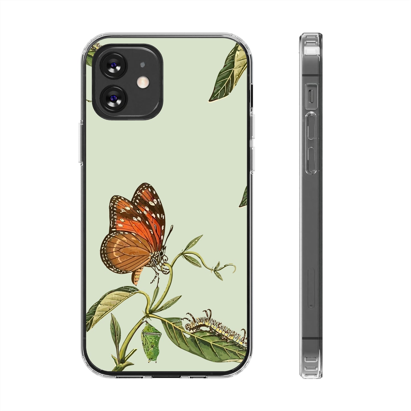 Orange Butterfly Wallpaper Phone Case | iPhone 15 Plus/ Pro, 14, 13, 12| Google Pixel 7, Pro, 5| Samsung Galaxy S23 All Major Phone Models