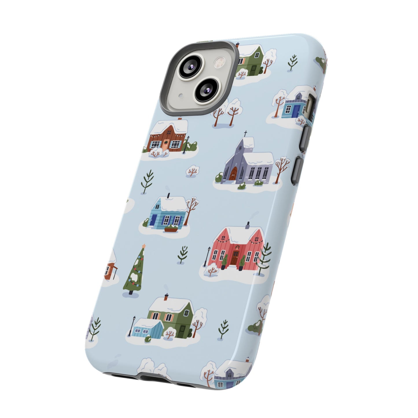 Snowy Merry Christmas Wallpaper Phone Case | iPhone 15 Plus/ Pro, 14, 13, 12| Google Pixel 7, Pro, 5| Samsung Galaxy S23 All Major Phone Models