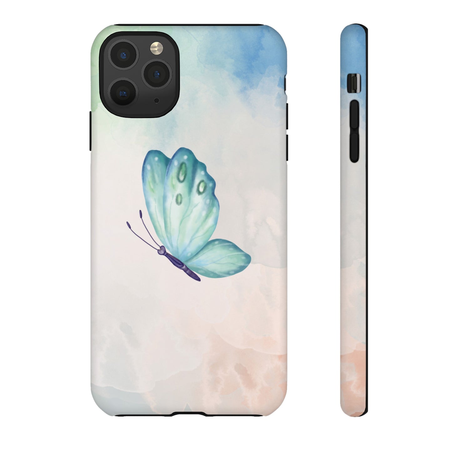 Blue Butterfly Wallpaper Phone Case  | iPhone 15 Plus/ Pro, 14, 13, 12| Google Pixel 7, Pro, 5| Samsung Galaxy S23 All Major Phone Models