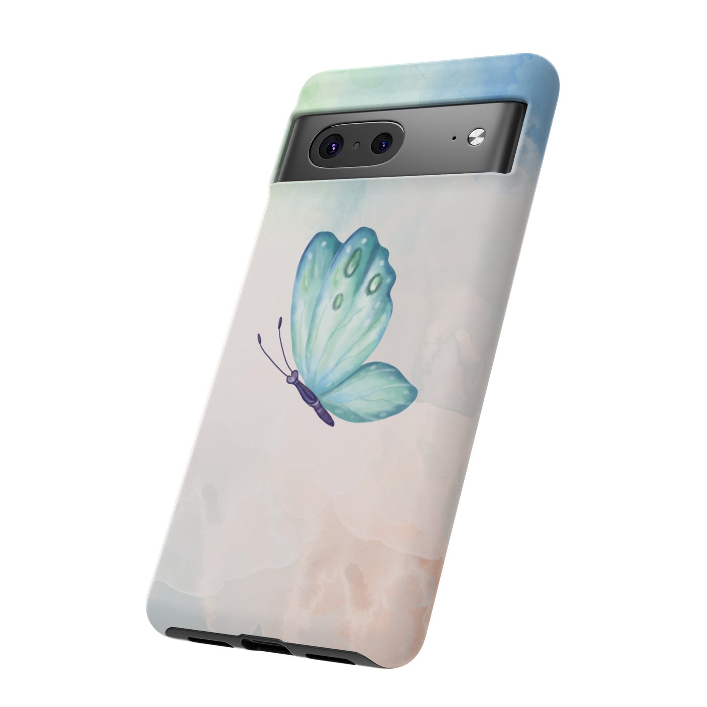 Blue Butterfly Wallpaper Phone Case  | iPhone 15 Plus/ Pro, 14, 13, 12| Google Pixel 7, Pro, 5| Samsung Galaxy S23 All Major Phone Models