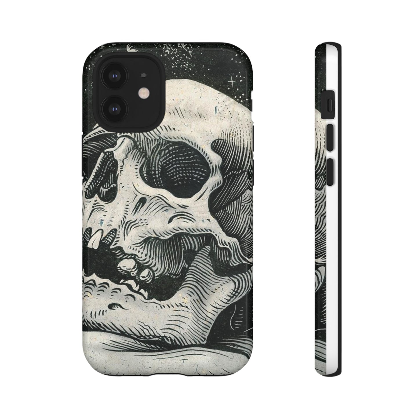 Skull Wallpaper Phone Case | iPhone 15 Plus/ Pro, 14, 13, 12| Google Pixel 7, Pro, 5| Samsung Galaxy S23 All Major Phone Models