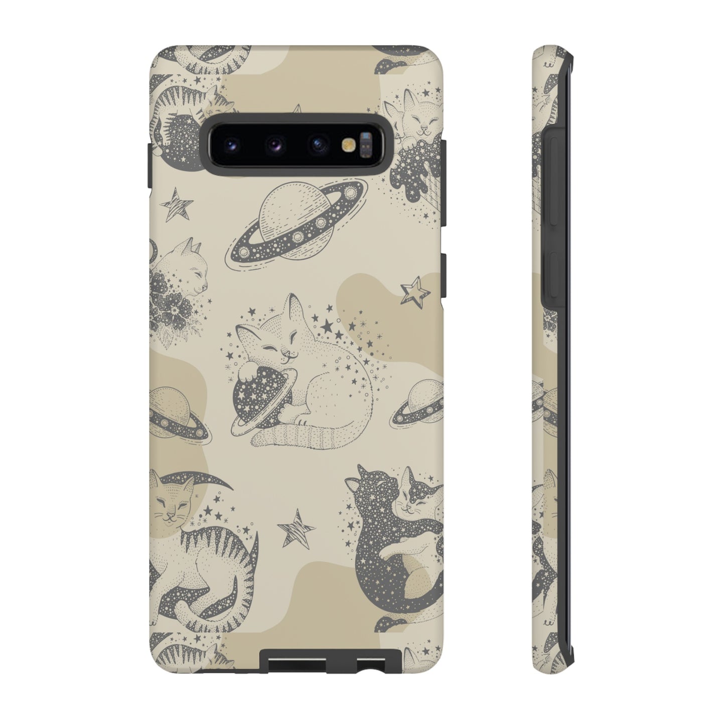 Floating Cosmic Cat Comfort Phone Case | iPhone 15 Plus/ Pro, 14, 13, 12| Google Pixel 7, Pro, 5| Samsung Galaxy S23 All Major Phone Models