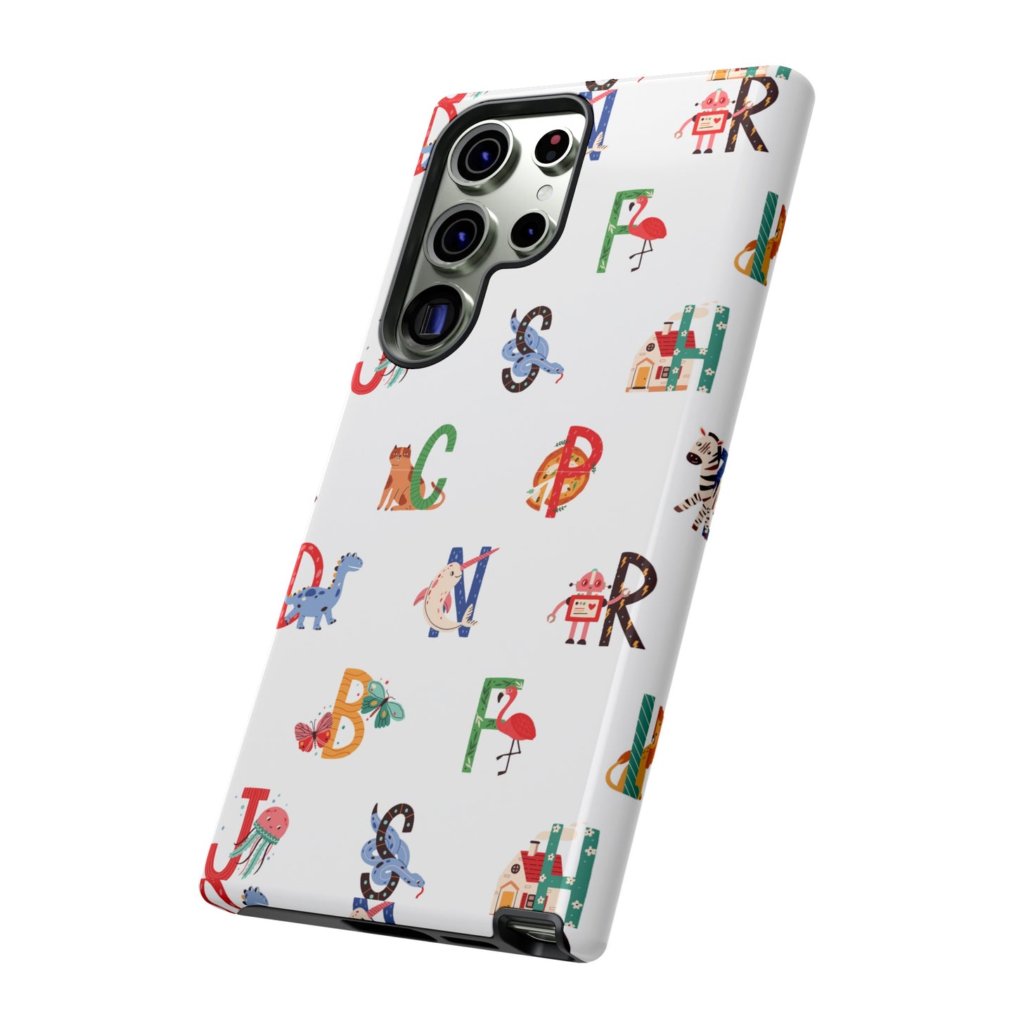 Alphabet Wallpaper Phone Case| iPhone 15 Plus/ Pro, 14, 13, 12| Google Pixel 7, Pro, 5| Samsung Galaxy S23 All Major Phone Models