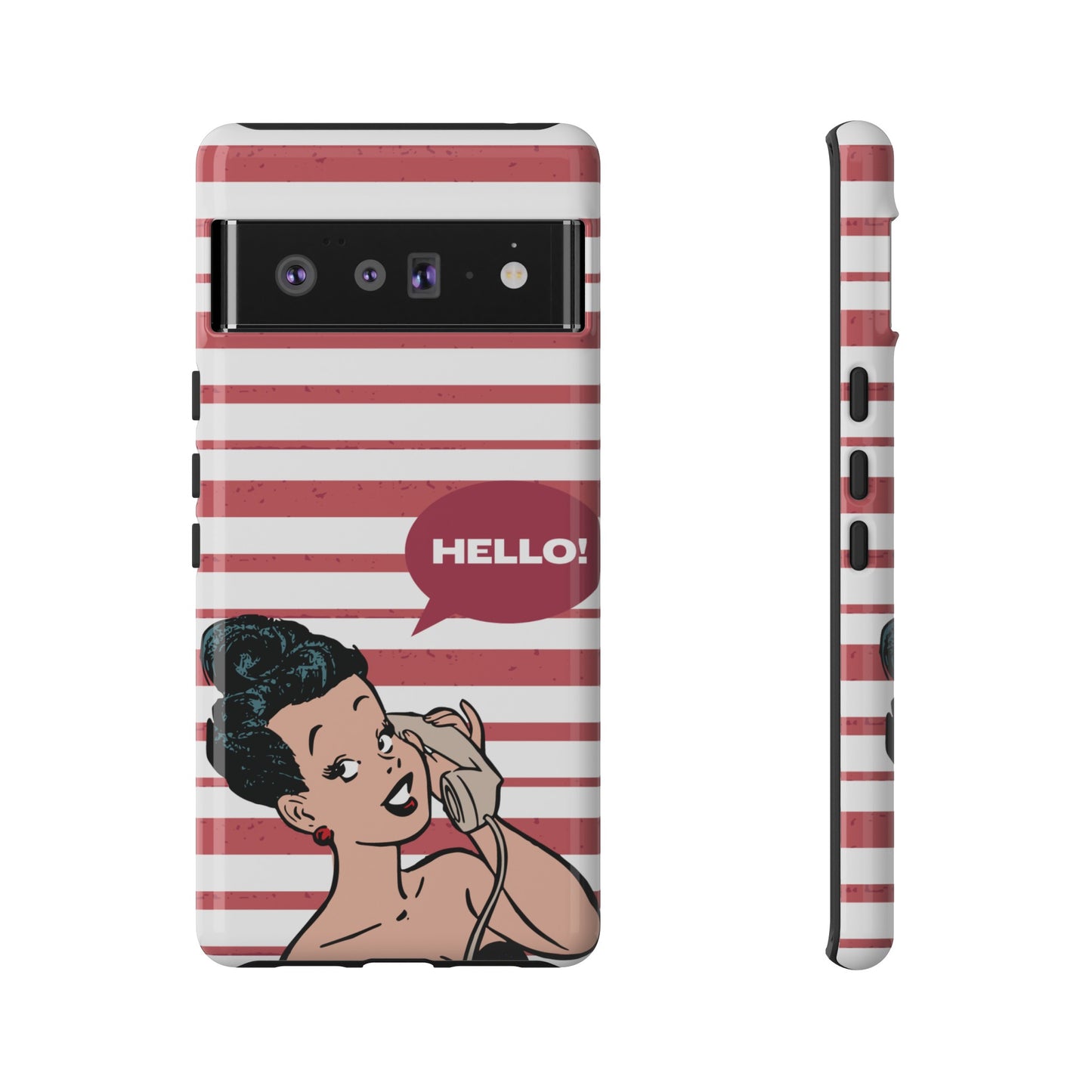 Hello! Wallpaper Phone Case | iPhone 15 Plus/ Pro, 14, 13, 12| Google Pixel 7, Pro, 5| Samsung Galaxy S23 All Major Phone Models