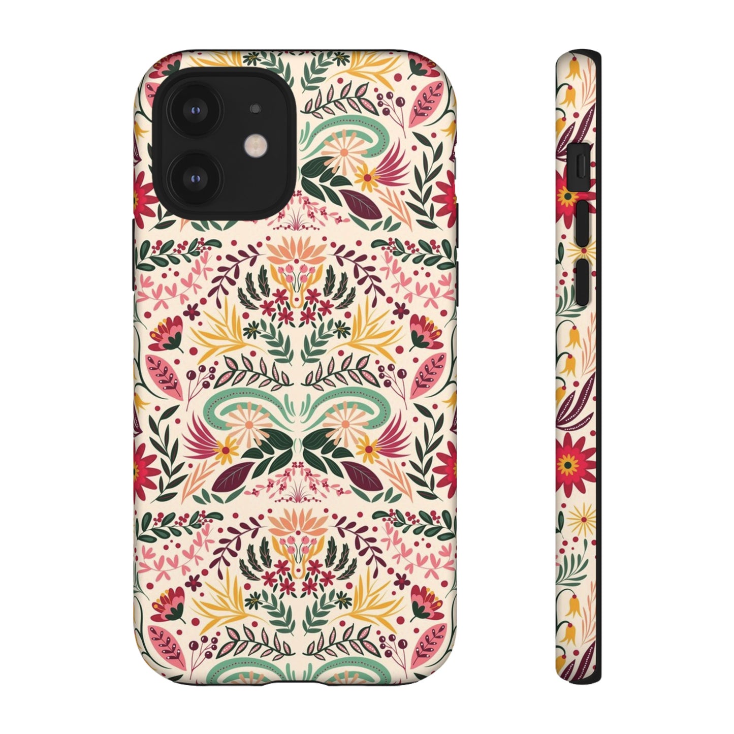 Bright Floral Wallpaper Phone Case | iPhone 15 Plus/ Pro, 14, 13, 12| Google Pixel 7, Pro, 5| Samsung Galaxy S23 All Major Phone Models