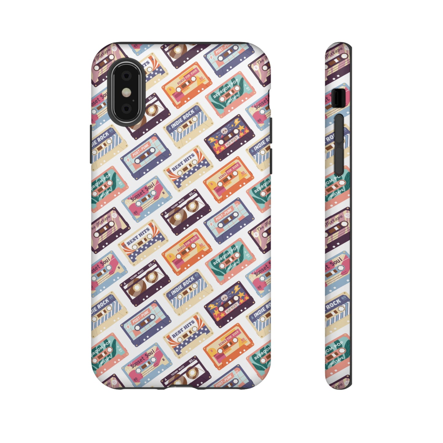 Retro Cassettes Phone Case | iPhone 15 Plus/ Pro, 14, 13, 12| Google Pixel 7, Pro, 5| Samsung Galaxy S23 All Major Phone Models