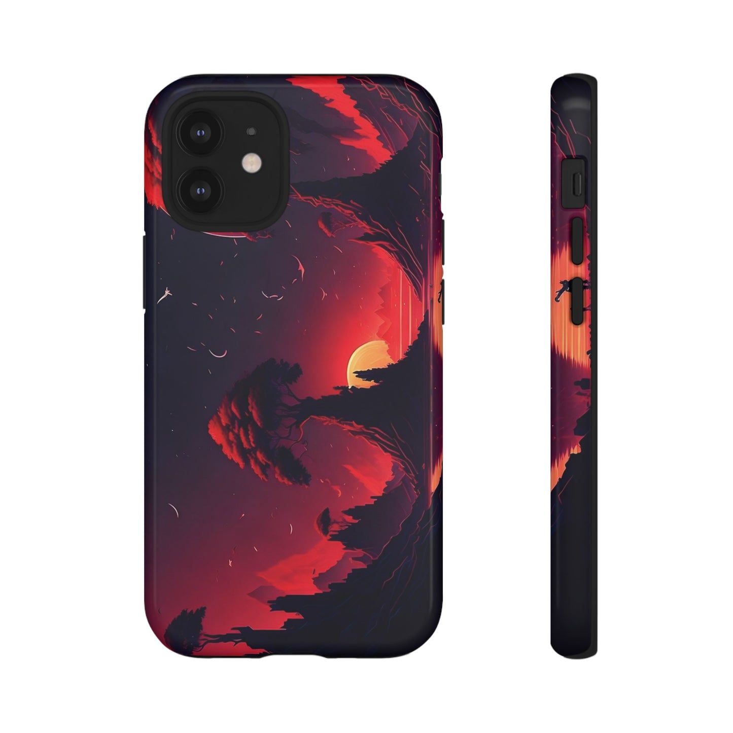 Red Sunset Wallpaper Phone Case | iPhone 15 Plus/ Pro, 14, 13, 12| Google Pixel 7, Pro, 5| Samsung Galaxy S23 All Major Phone Models