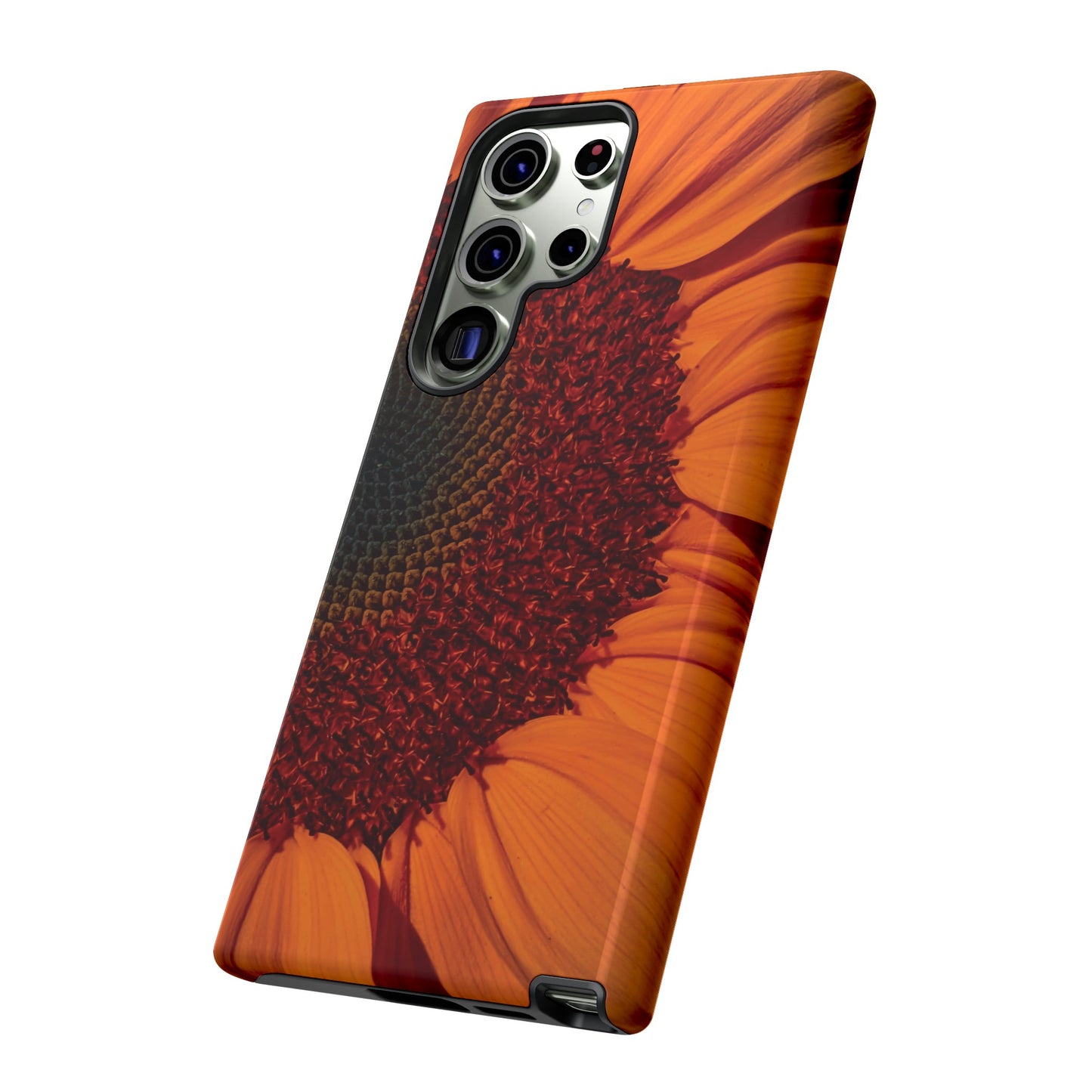 Orange Sunflower Wallpaper Phone Case | iPhone 15 Plus/ Pro, 14, 13, 12| Google Pixel 7, Pro, 5| Samsung Galaxy S23 All Major Phone Models