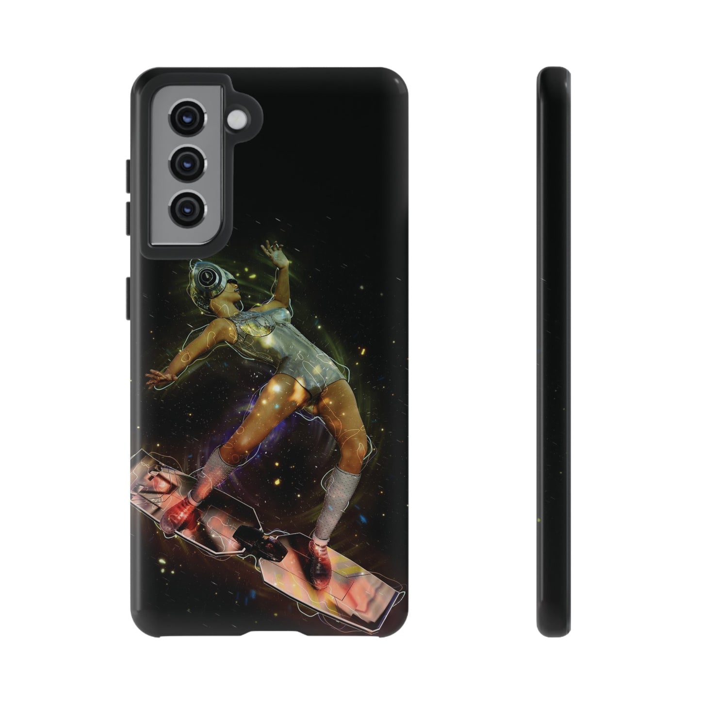 Sci-Fi Skateboard Wallpaper Phone Case | iPhone 15 Plus/ Pro, 14, 13, 12| Google Pixel 7, Pro, 5| Samsung Galaxy S23 All Major Phone Models