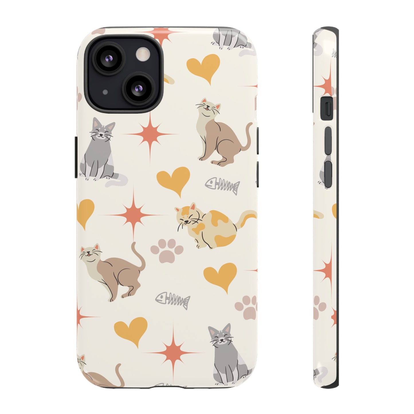 Cute Cat Wallpaper Phone Case | iPhone 15 Plus/ Pro, 14, 13, 12| Google Pixel 7, Pro, 5| Samsung Galaxy S23 All Major Phone Models