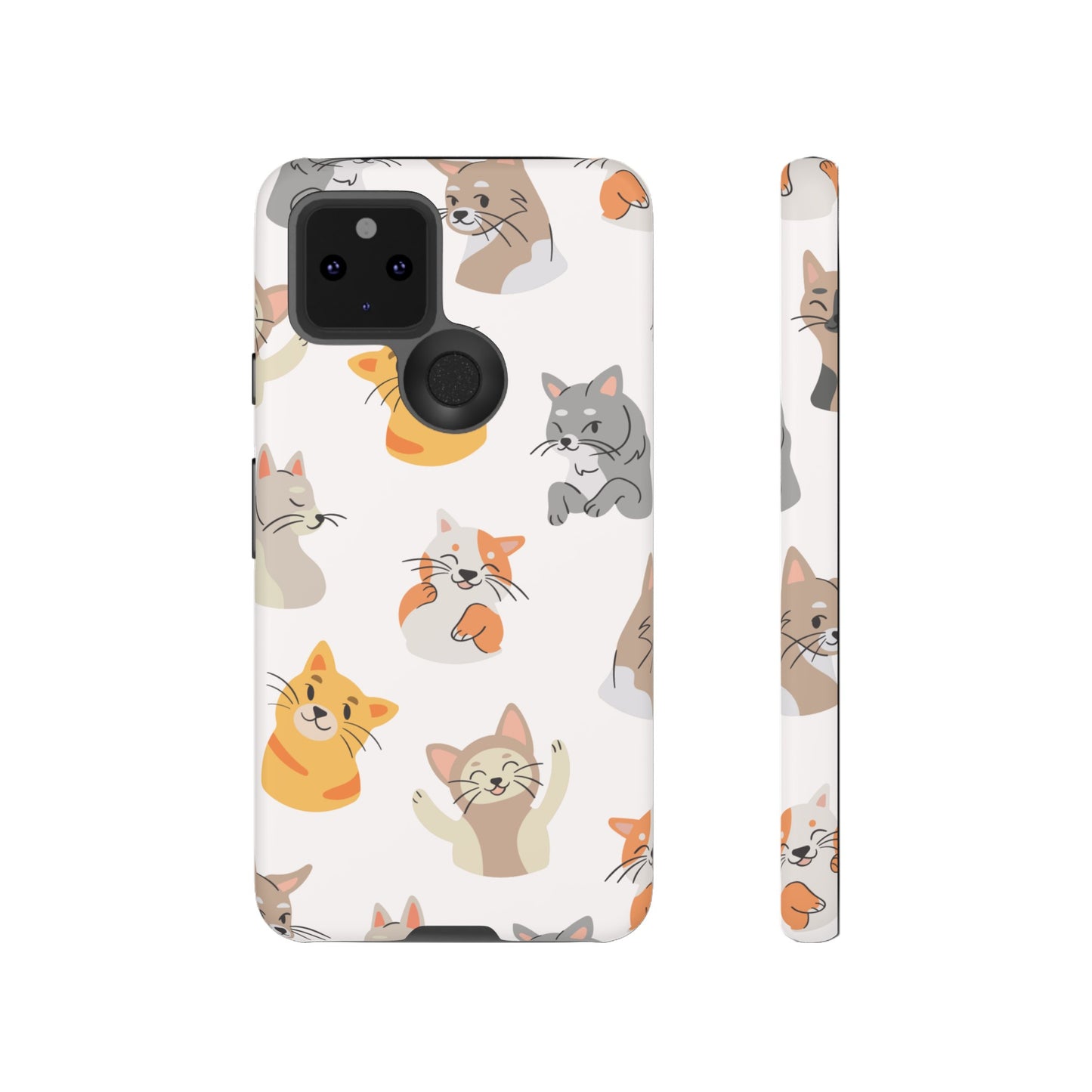 Adorable Cats Wallpaper Phone Case | iPhone 15 Plus/ Pro, 14, 13, 12| Google Pixel 7, Pro, 5| Samsung Galaxy S23 All Major Phone Models