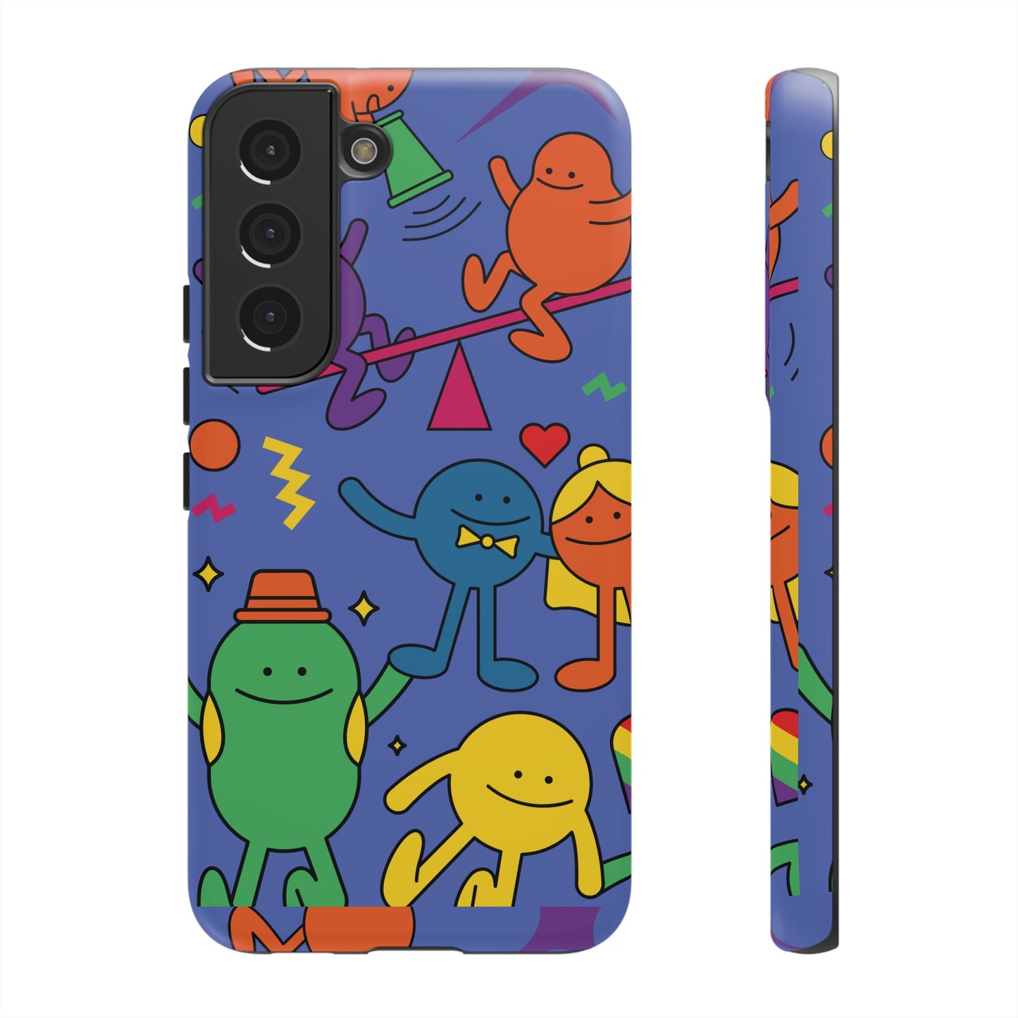 Colourful Cartoon Wallpaper Phone Case | iPhone 15 Plus/ Pro, 14, 13, 12| Google Pixel 7, Pro, 5| Samsung Galaxy S23 All Major Phone Models