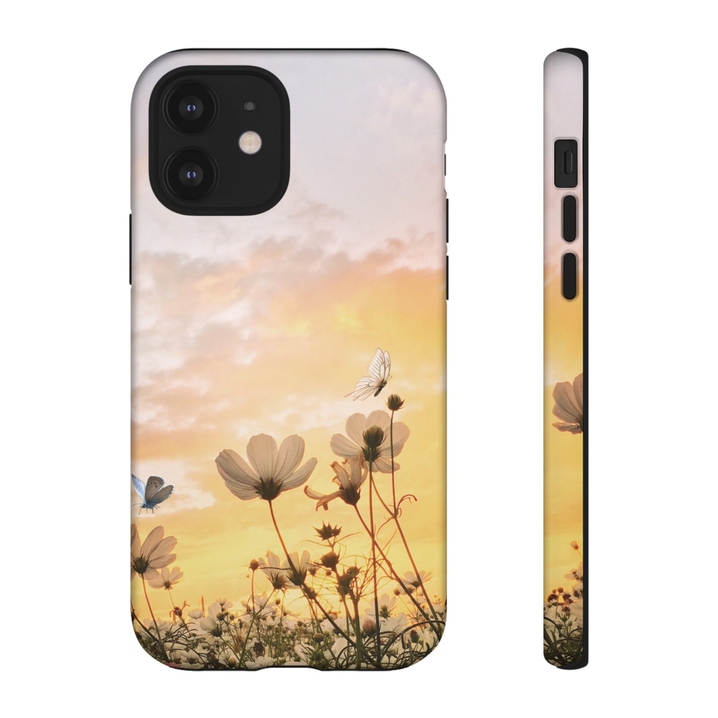 Flowers At Sunset Wallpaper Phone Case | iPhone 15 Plus/ Pro, 14, 13, 12| Google Pixel 7, Pro, 5| Samsung Galaxy S23 All Major Phone Models