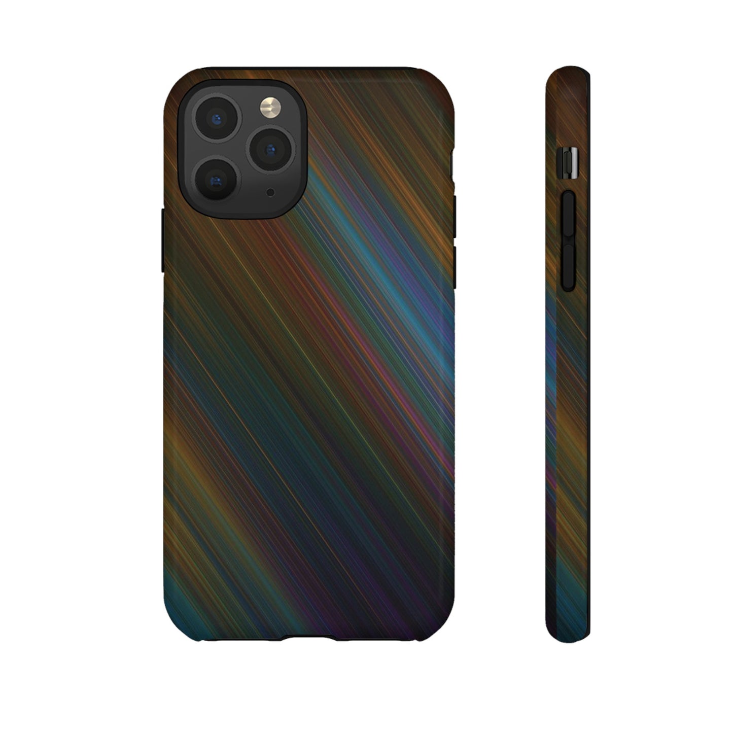 Slanted Rainbow Wallpaper Phone Case | iPhone 15 Plus/ Pro, 14, 13, 12| Google Pixel 7, Pro, 5| Samsung Galaxy S23 All Major Phone Models