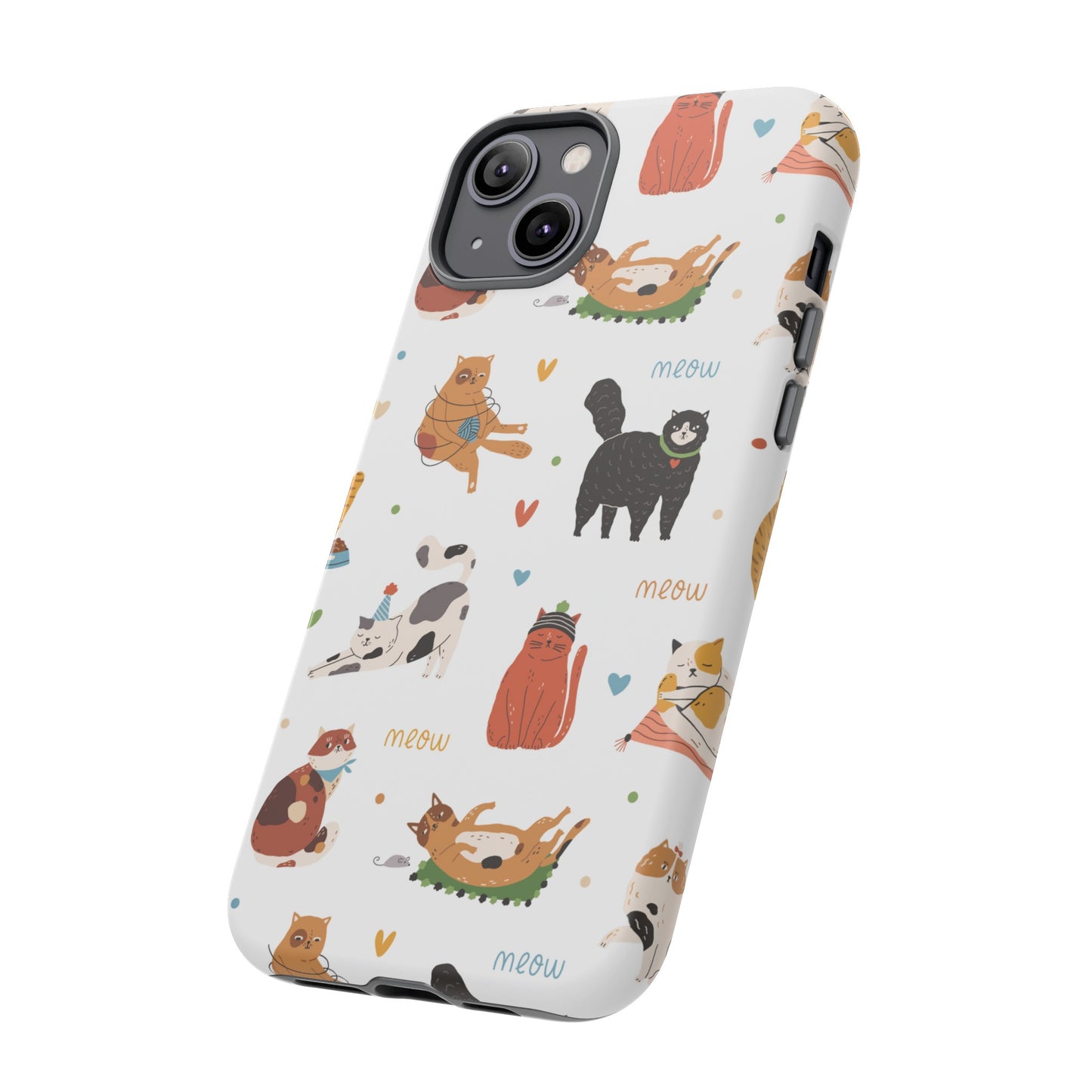 Collage of Cats Wallpaper Phone Case | iPhone 15 Plus/ Pro, 14, 13, 12| Google Pixel 7, Pro, 5| Samsung Galaxy S23 All Major Phone Models