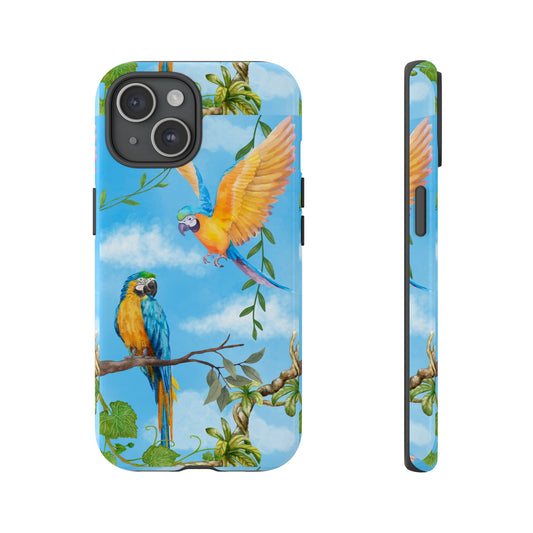 Macaw Wallpaper Phone Case | iPhone 15 Plus/ Pro, 14, 13, 12| Google Pixel 7, Pro, 5| Samsung Galaxy S23 All Major Phone Models